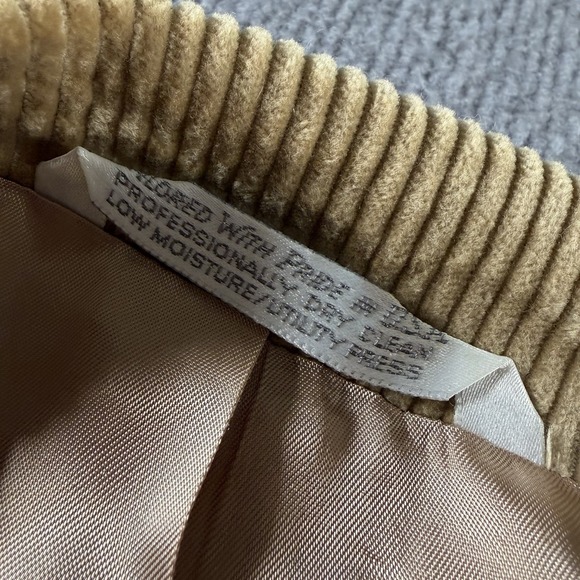 Vintage Land's End Corduroy Cotton Blazer Tan Elbow‎ Pads 43R NWT VTG - Picture 4 of 11